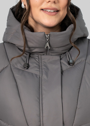 Серо-бежевый зимний Пуховик A'll Posa