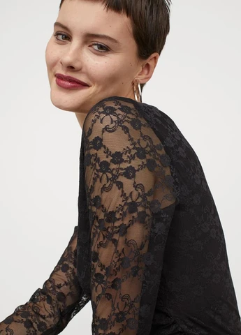Чорна вечірня сукня силуетна H&M однотонна