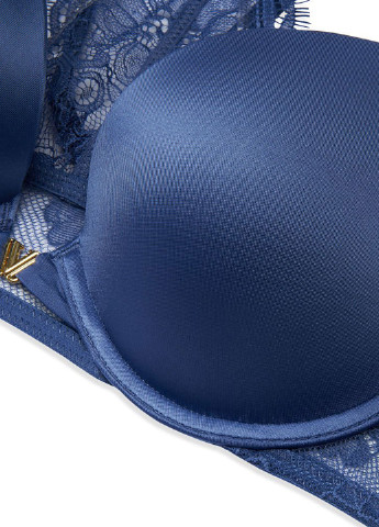 Синий бюстгальтер Victoria's Secret с косточками полиамид