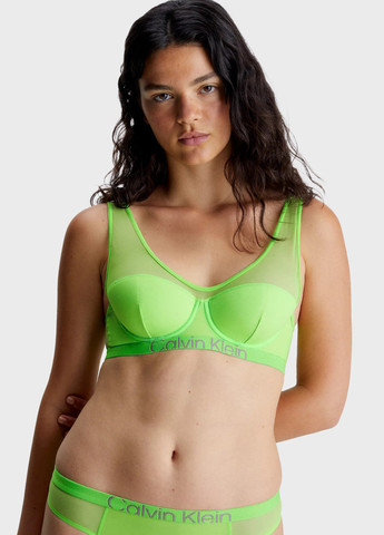 Салатовий мінімайзер бюстгальтер Calvin Klein з кісточками нейлон