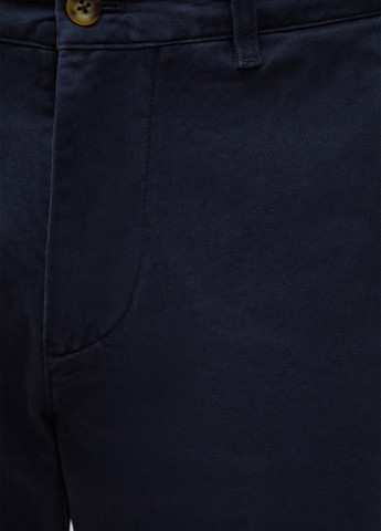 Темно-синие кэжуал демисезонные прямые брюки Gant