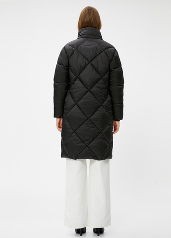 Чорна демісезонна куртка куртка-пальто KOTON