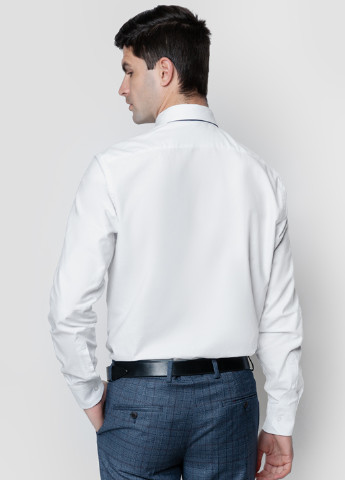 Белая классическая рубашка однотонная Gregory Arber