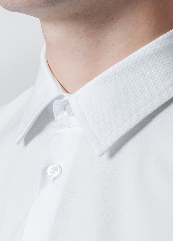 Белая классическая рубашка однотонная Gregory Arber