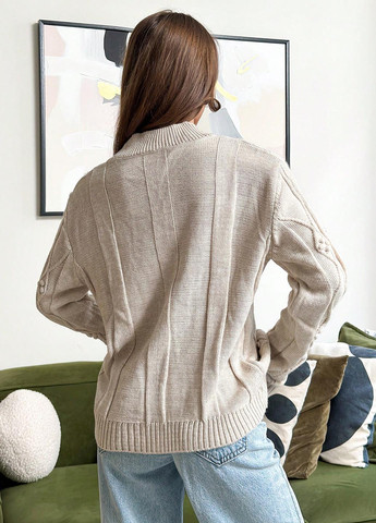 Светло-бежевый демисезонный джемпер джемпер SHEIN