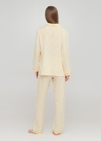 Жовта всесезон піжама (сорочка, штани) рубашка + брюки Mon Monde