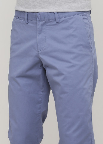 Голубые кэжуал демисезонные прямые брюки Angelo Litrico
