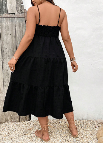 Летний женский сарафан SHEIN однотонный