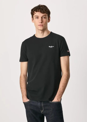 Чорна футболка Pepe Jeans London