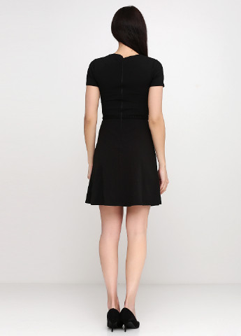 Черное кэжуал платье Mosini couture однотонное