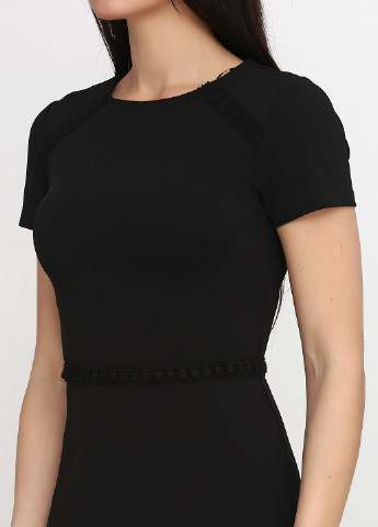 Черное кэжуал платье Mosini couture однотонное
