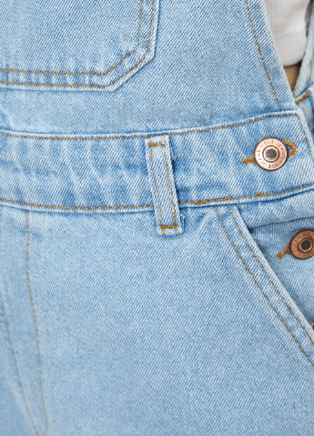 Комбінезон KOTON комбінезон-шорти однотонний блакитний джинсовий бавовна