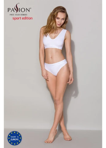 Спортивний топ з еластичної бавовни PS005 TOP white, size XL Passion (255615066)