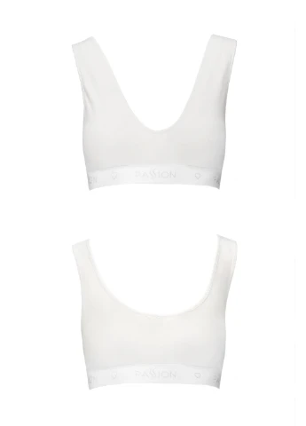 Спортивний топ з еластичної бавовни PS005 TOP white, size XL Passion (255615066)