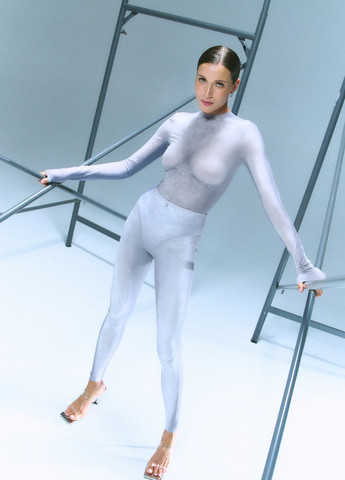 Серые демисезонные леггинсы Gepur