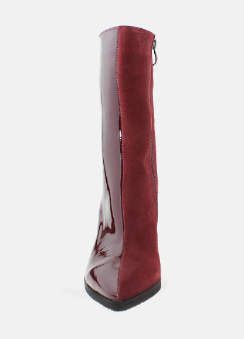 Осенние ботинки rc013b-8057-81 бордовый Crisma из натуральной замши