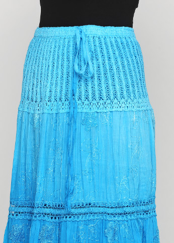 Голубая кэжуал градиентной расцветки юбка Happy Fashion клешированная