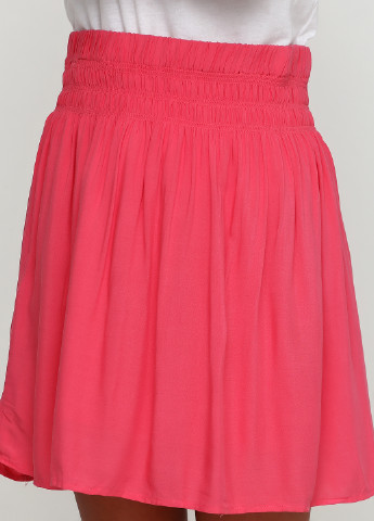 Розовая кэжуал однотонная юбка Colours клешированная