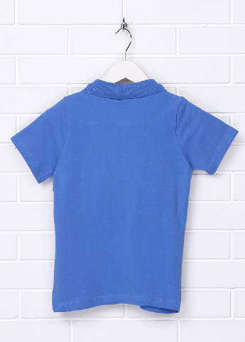 Голубой детская футболка-поло для мальчика Topolino однотонная