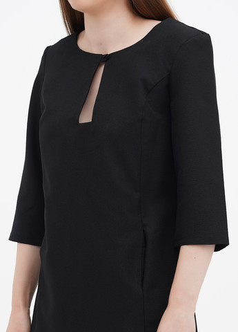 Черное кэжуал платье а-силуэт Rebecca Tatti однотонное