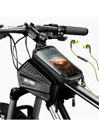 Велосумка тримач сумка на раму велосипеда на блискавці водонепроникна з відділом для смартфона (37249-Нов) Unbranded (253055978)