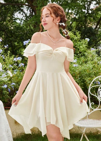 Кремова сукня SHEIN (316503548)