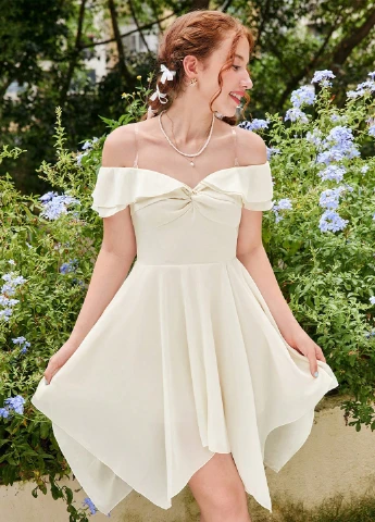 Кремова сукня SHEIN (316503548)