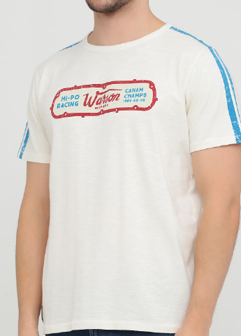 Бежевая футболка Warson Motors