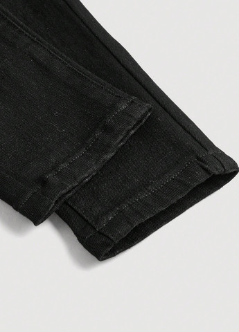 Черные демисезонные джеггинсы SHEIN