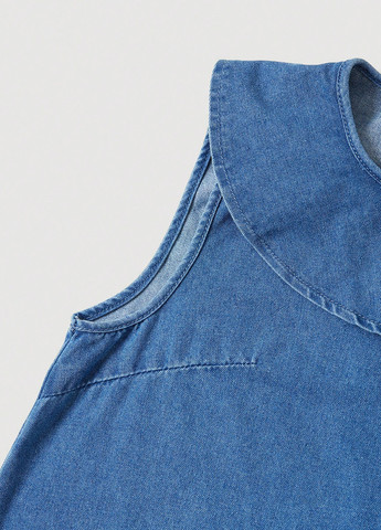 Синя джинсова сукня а-силует SHEIN однотонна