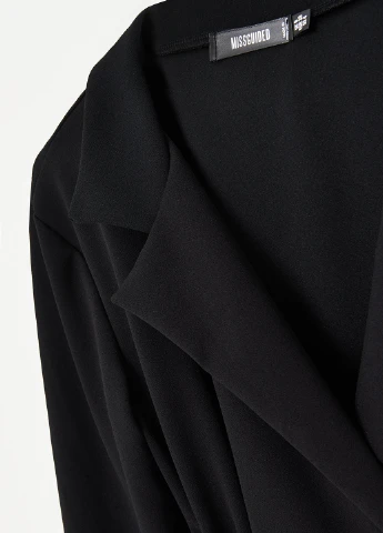 Черное кэжуал платье платье-жакет Missguided однотонное