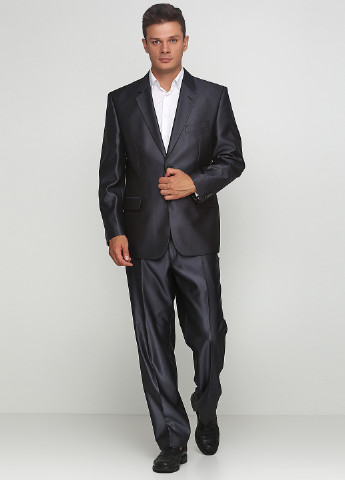 Темно-сірий демісезонний костюм (піджак, штани) брючний Galant