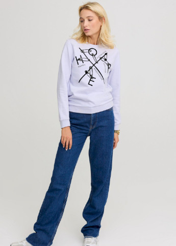 Сиреневый свитшот женский basic /no flis/ YAPPI рисунок (252258945)