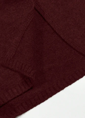 Бордовая кэжуал однотонная юбка SHEIN карандаш