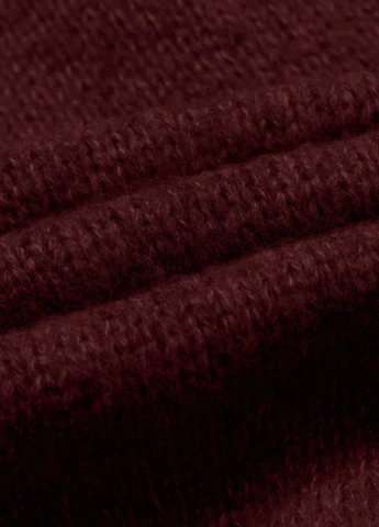 Бордовая кэжуал однотонная юбка SHEIN карандаш