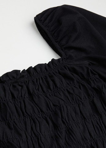 Чорна кежуал сукня H&M однотонна