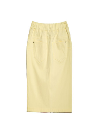 Желтая кэжуал однотонная юбка Conte карандаш
