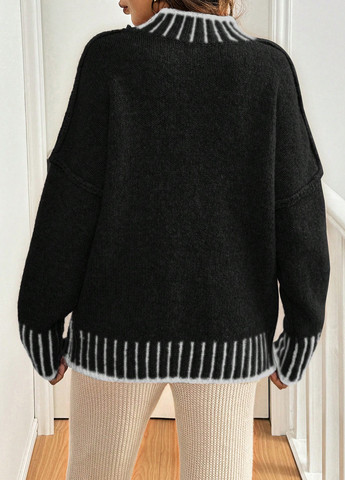 Черный демисезонный джемпер джемпер SHEIN