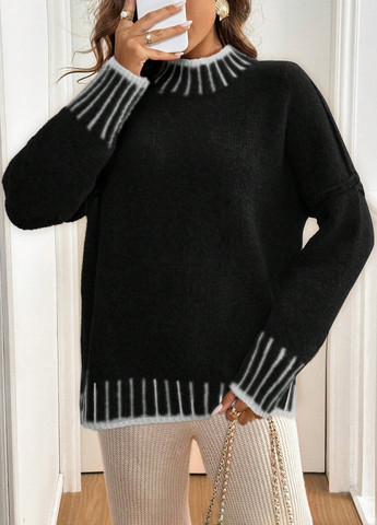 Черный демисезонный джемпер джемпер SHEIN