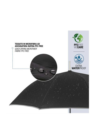 Чорна} парасолька Perletti велика система антивітер (363640822)