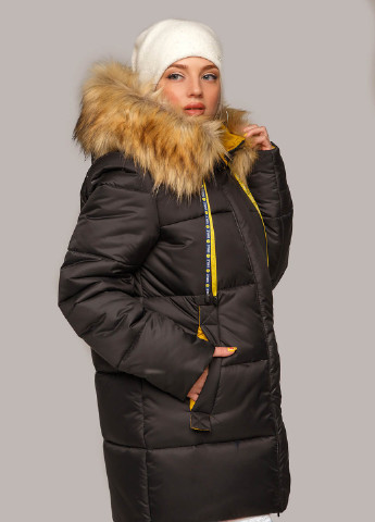 Чорна зимня куртка зимова ліза MioRichi