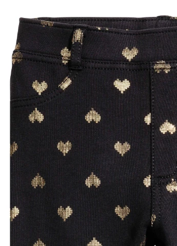 Черные кэжуал демисезонные зауженные брюки H&M