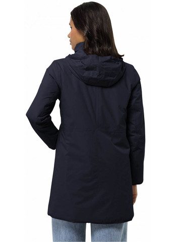 Темно-синяя демисезонная куртка Jack Wolfskin TEXTOR COAT W