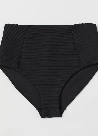 Черные купальные трусики однотонные H&M