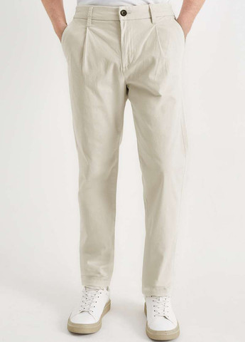 Светло-бежевые кэжуал демисезонные чиносы брюки C&A
