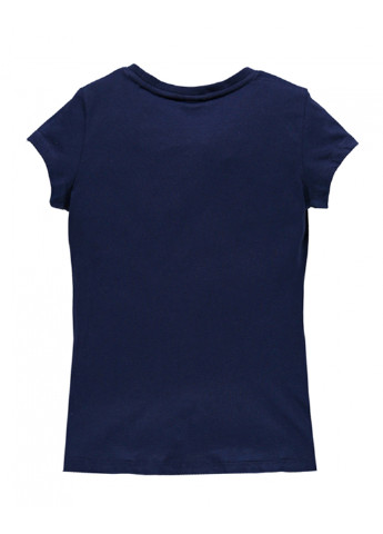 Темно-синяя летняя футболка с коротким рукавом MEK