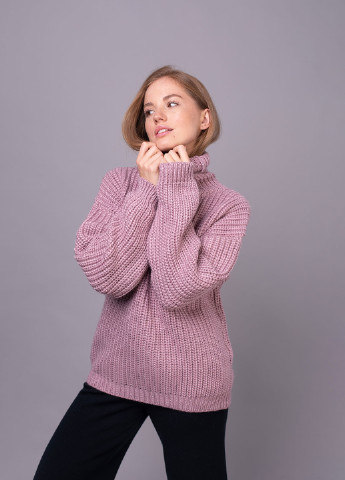 Розовый демисезонный свитер Viviami