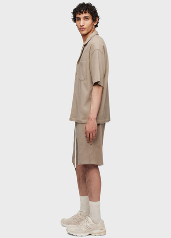 Светло-коричневая кэжуал рубашка однотонная Drykorn