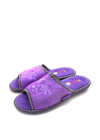 Фиолетовые тапочки 4Rest с вышивкой