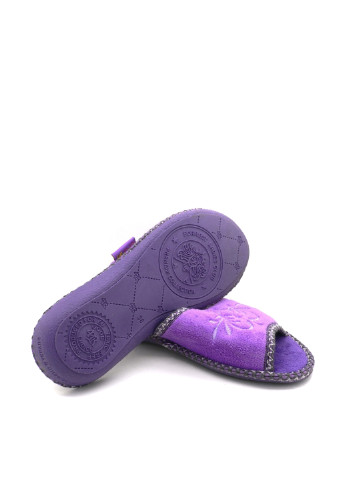 Фиолетовые тапочки 4Rest с вышивкой